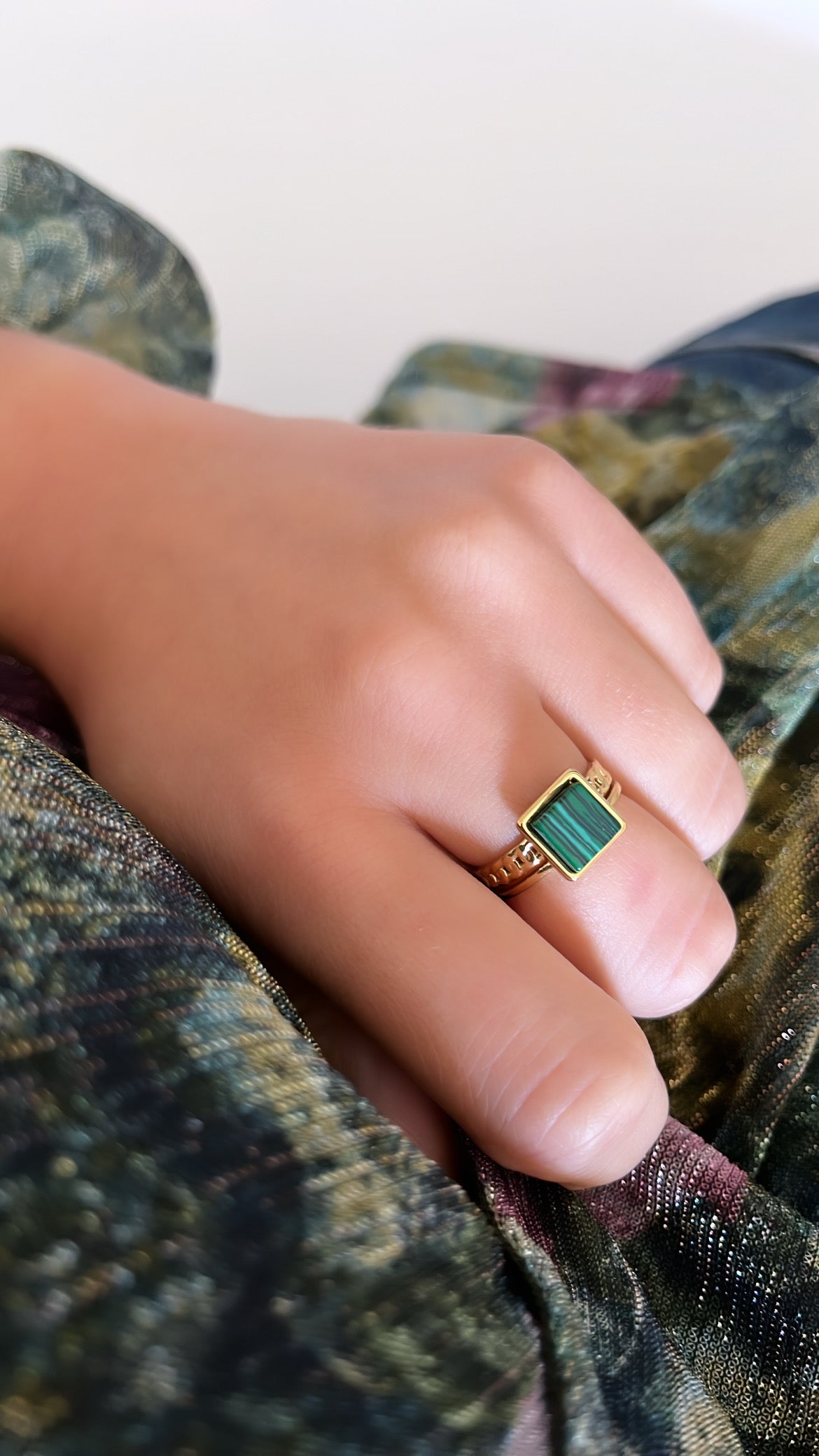 Bague Sonia verte