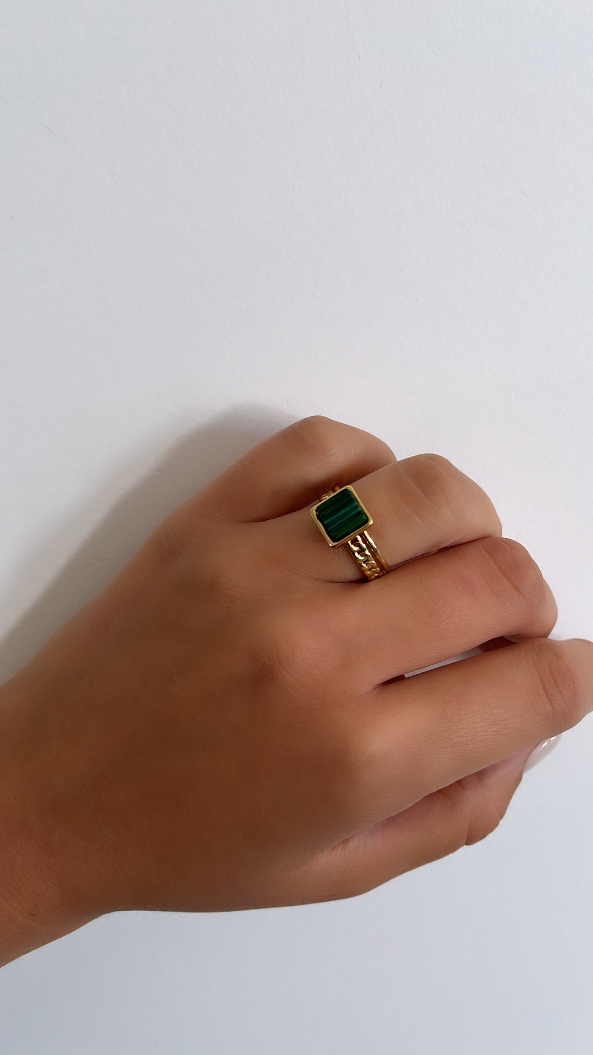 Bague Sonia verte