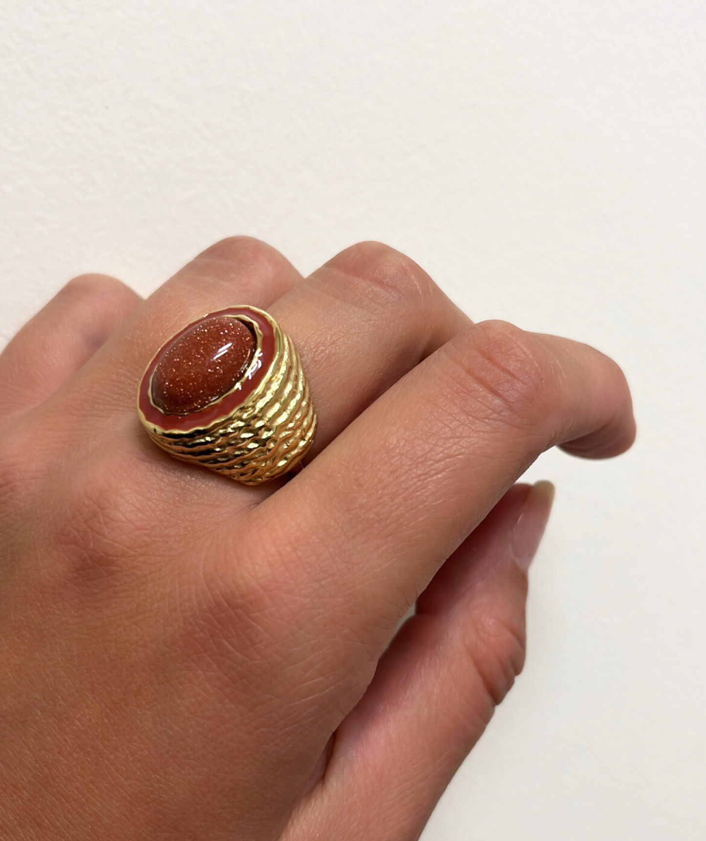 Ambre - Bague ovale