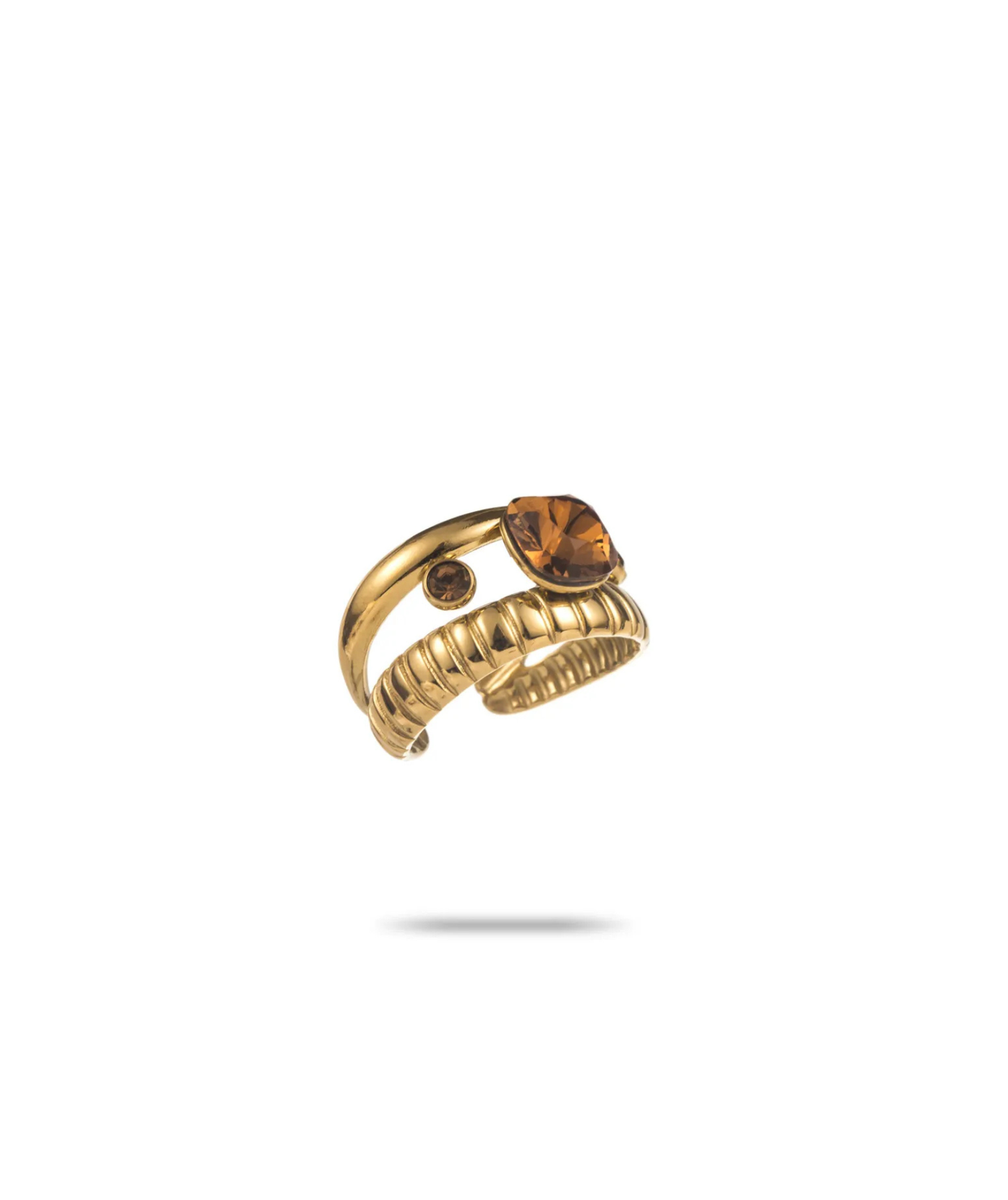 Cassandre – Bague dorée trio