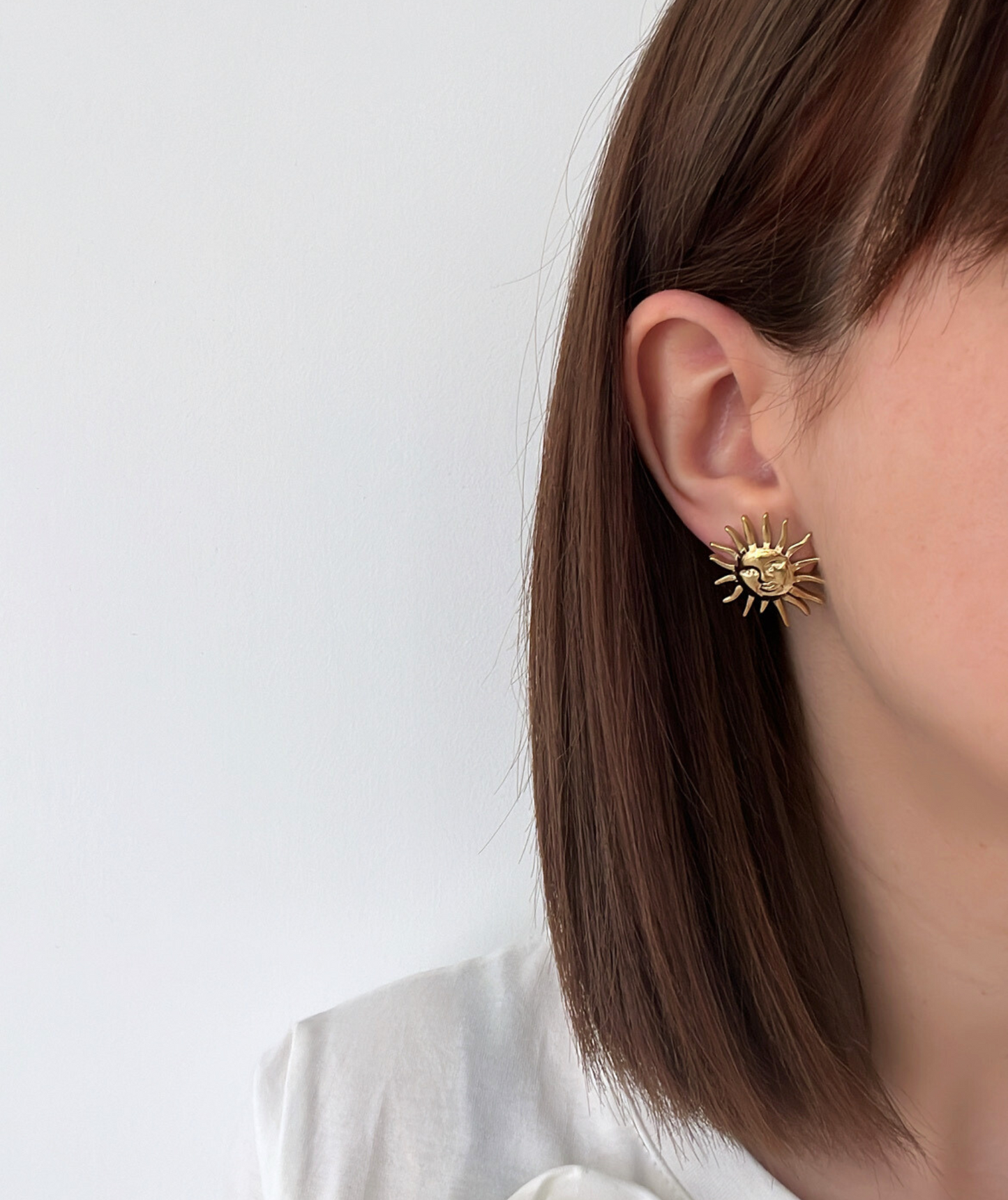 Hélia - Boucles d'oreilles Soleil