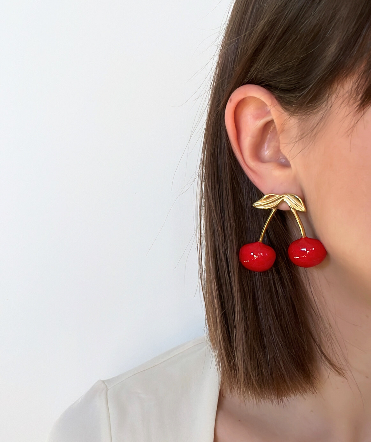 Jina - Boucles d'oreilles cerises