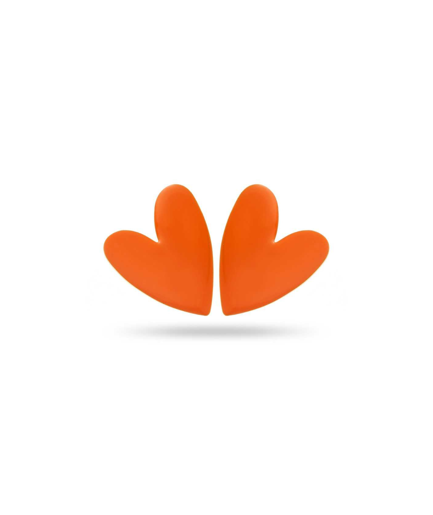 Nyssa oranges - Boucles d'oreilles coeurs