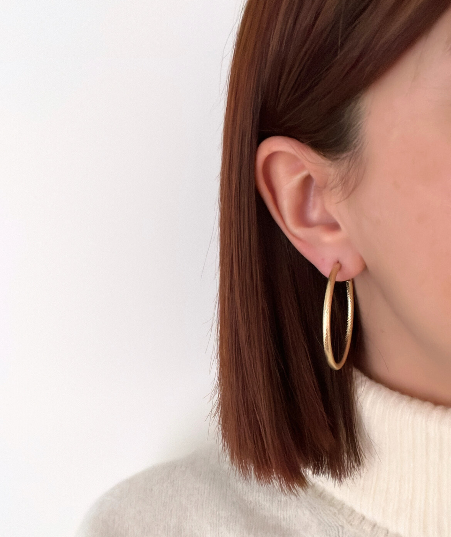 Lina - Créoles dorées striées