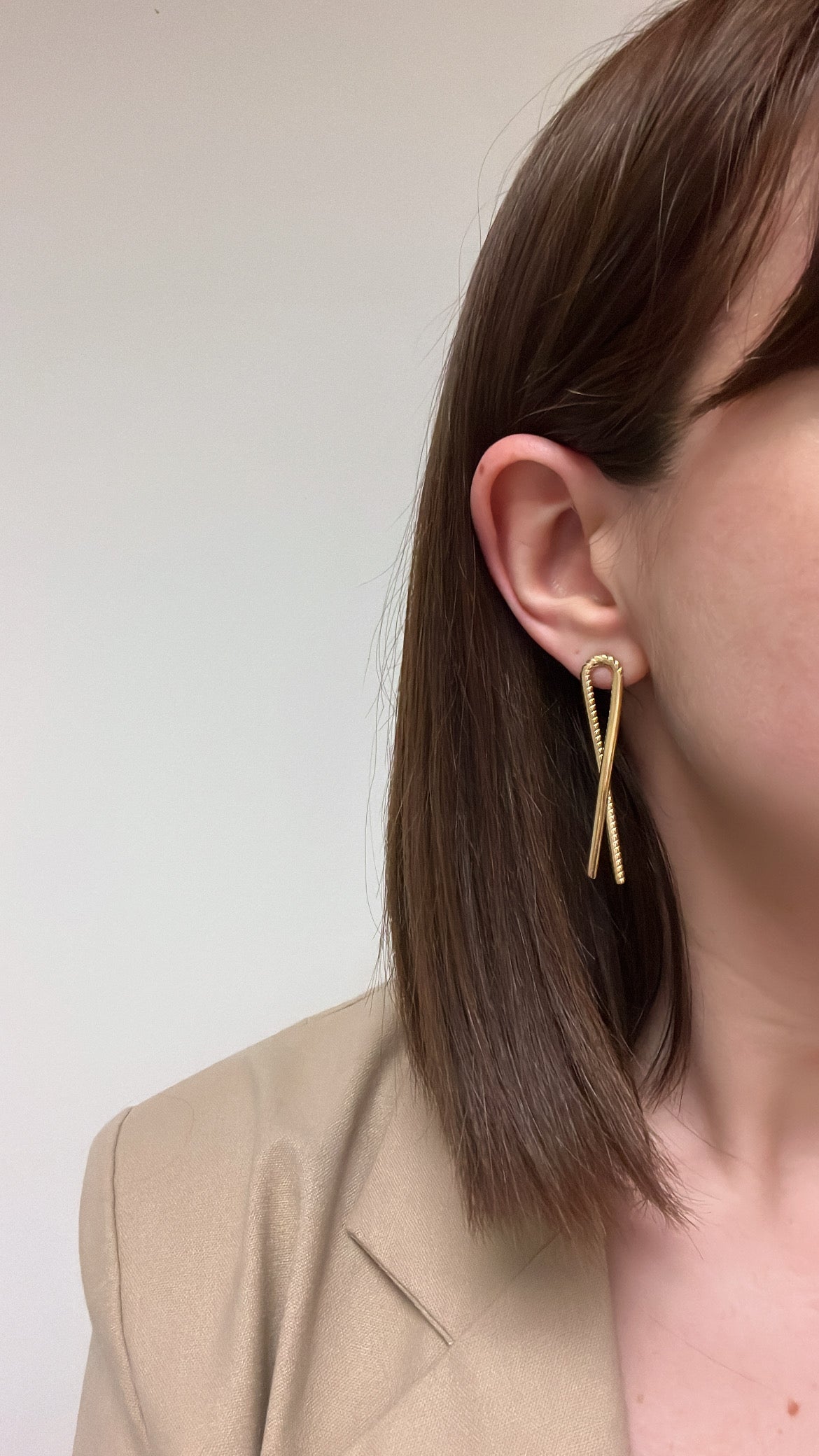 Gina - Boucles d'oreilles croisées