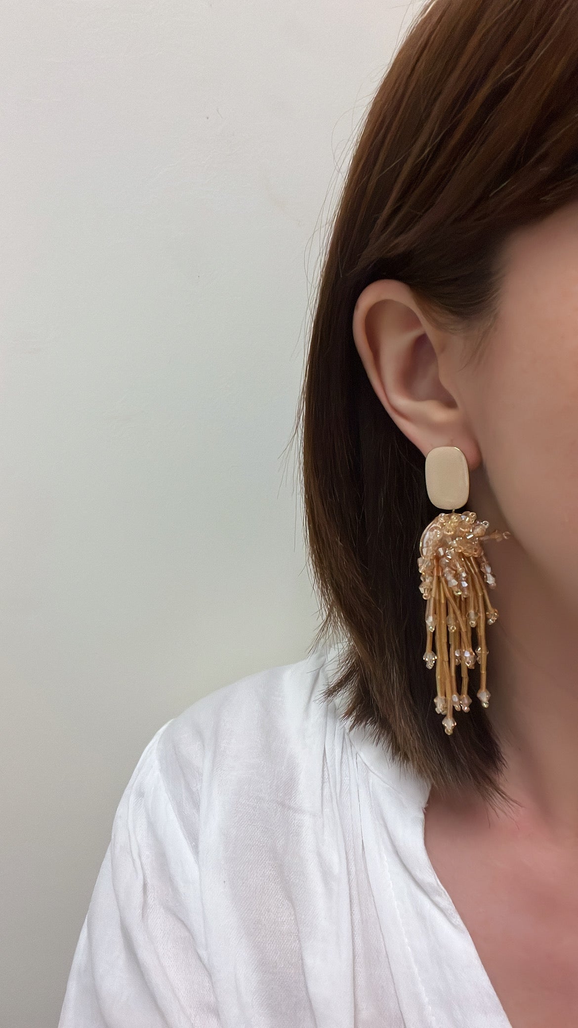Hilona - Boucles d'oreilles pendantes perlées