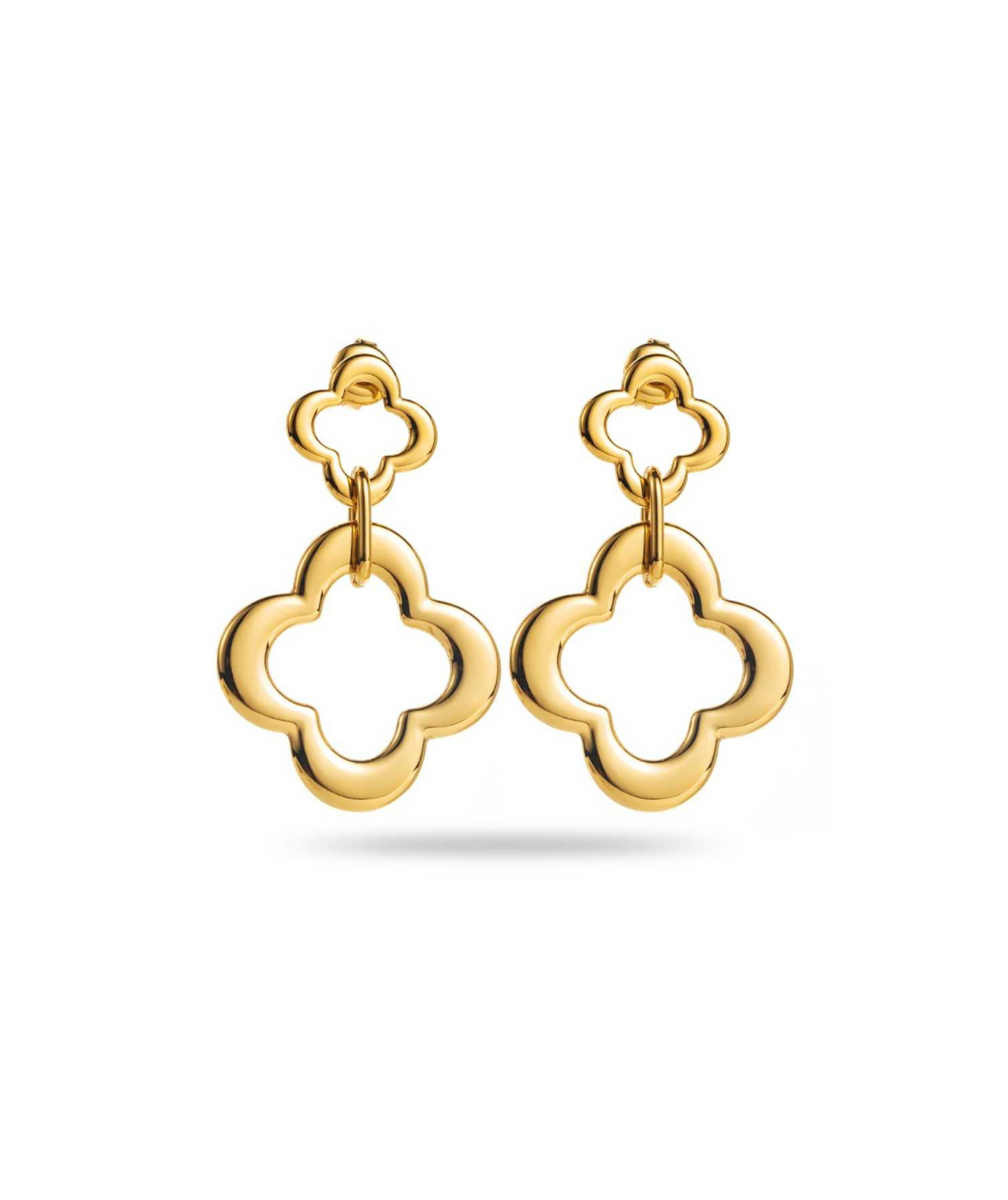 Queenie - Boucles d'oreilles trèfles