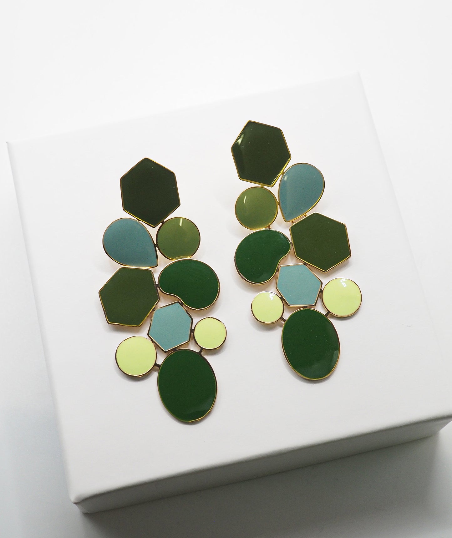 Boucles d'oreilles Adèle vertes