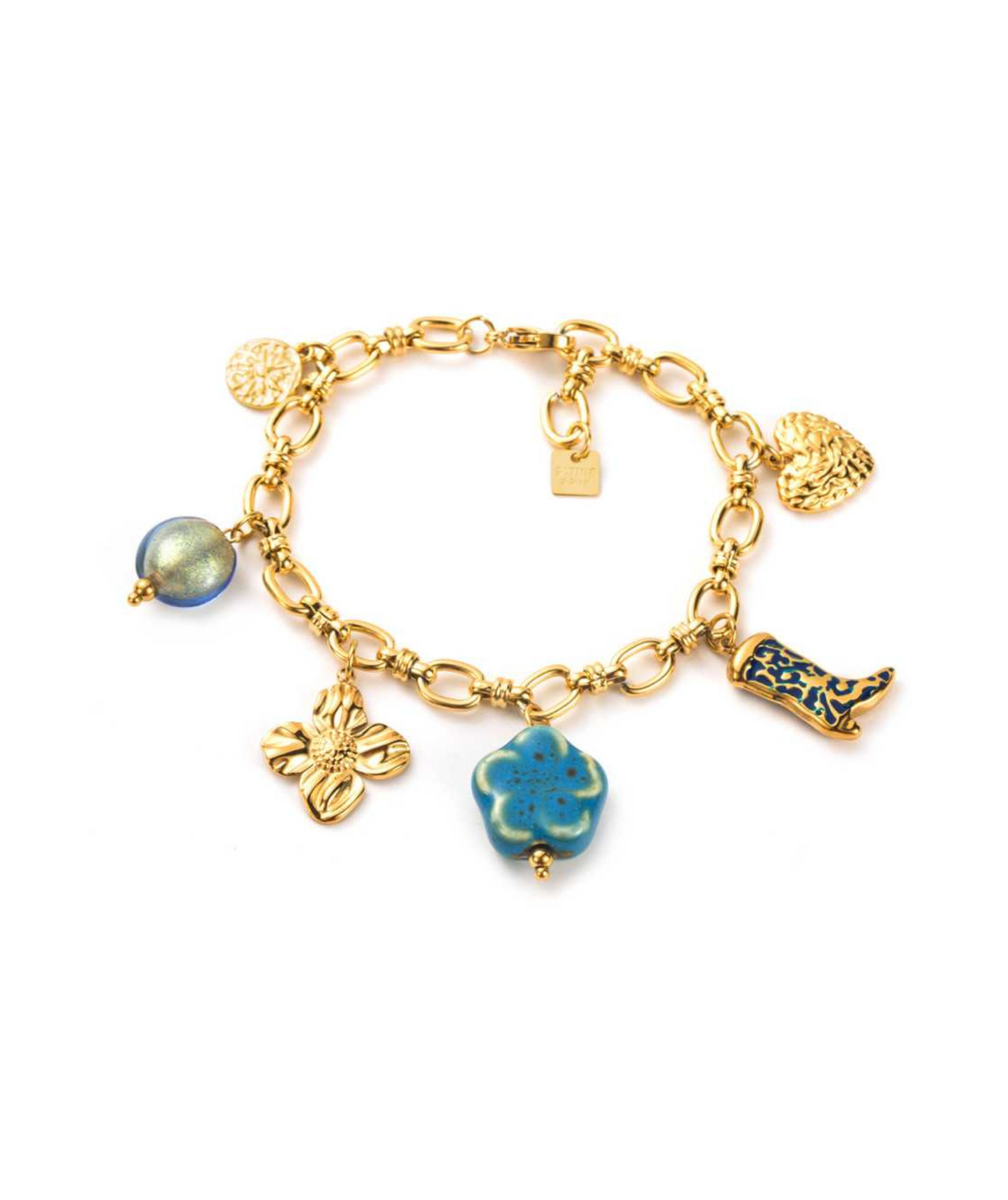 Talia - Bracelet chaîne à breloques