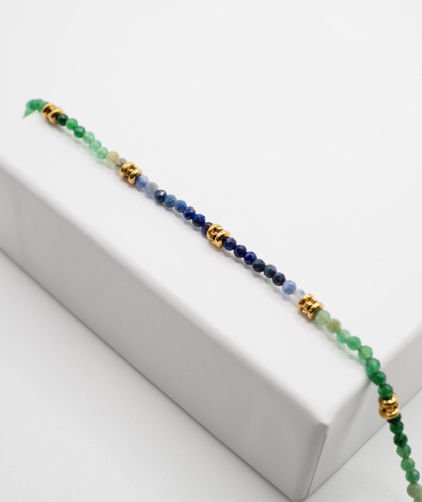Bracelet Lya vert et bleu