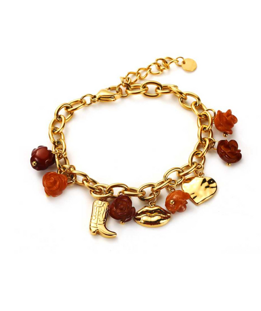 Caroline - Bracelet multi-breloques