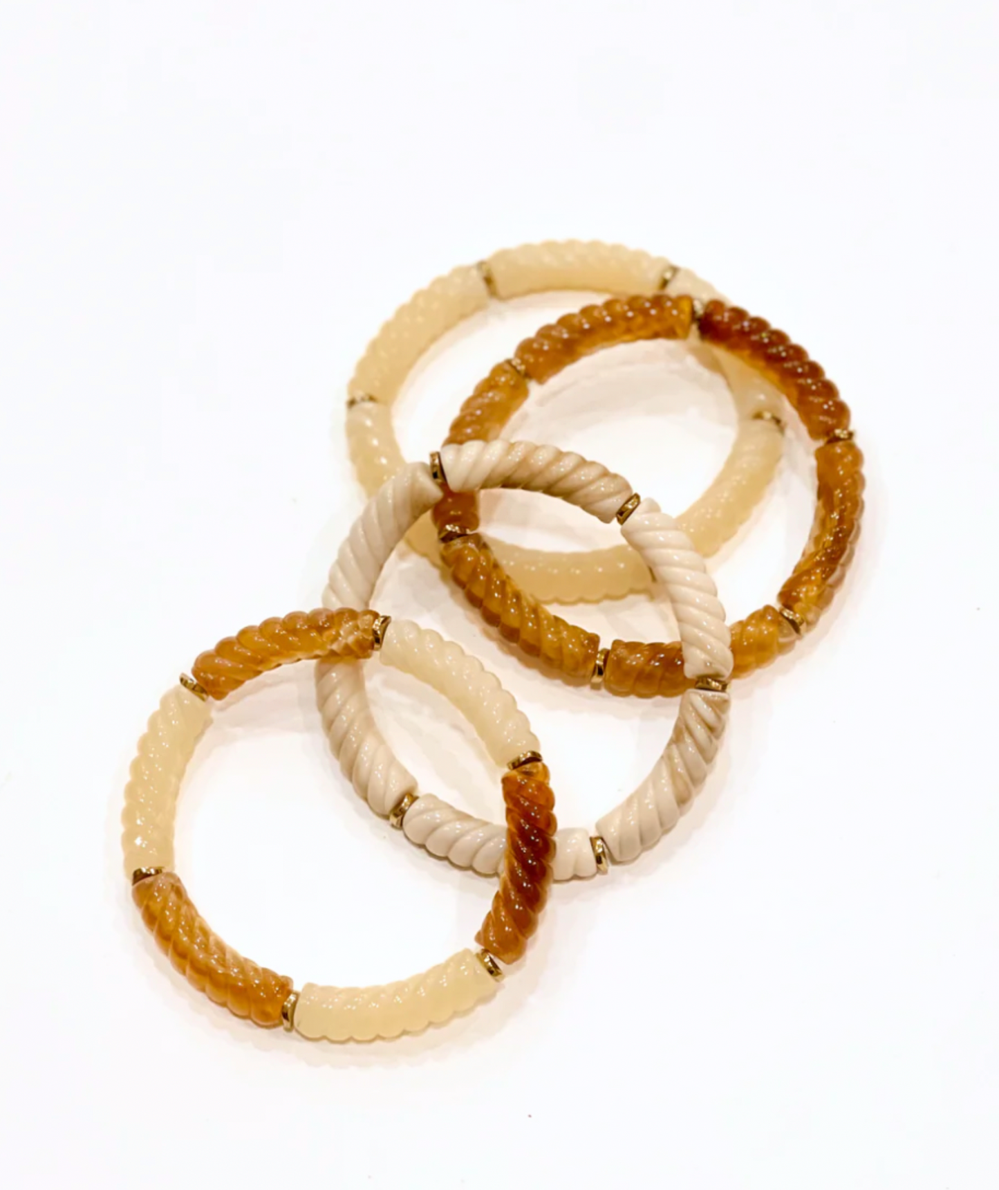 Paola écaille - Bracelet élastique