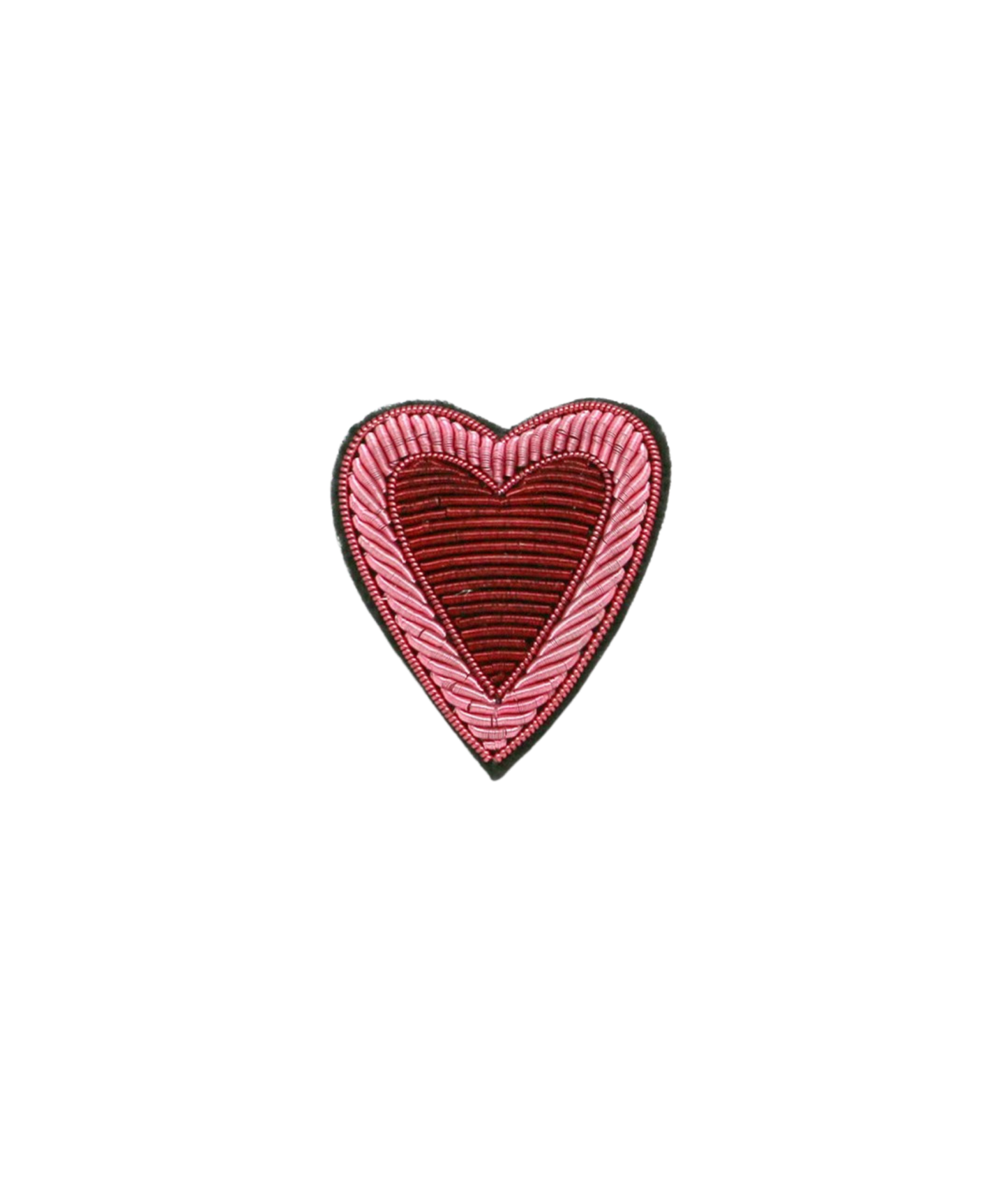 Broche double coeur