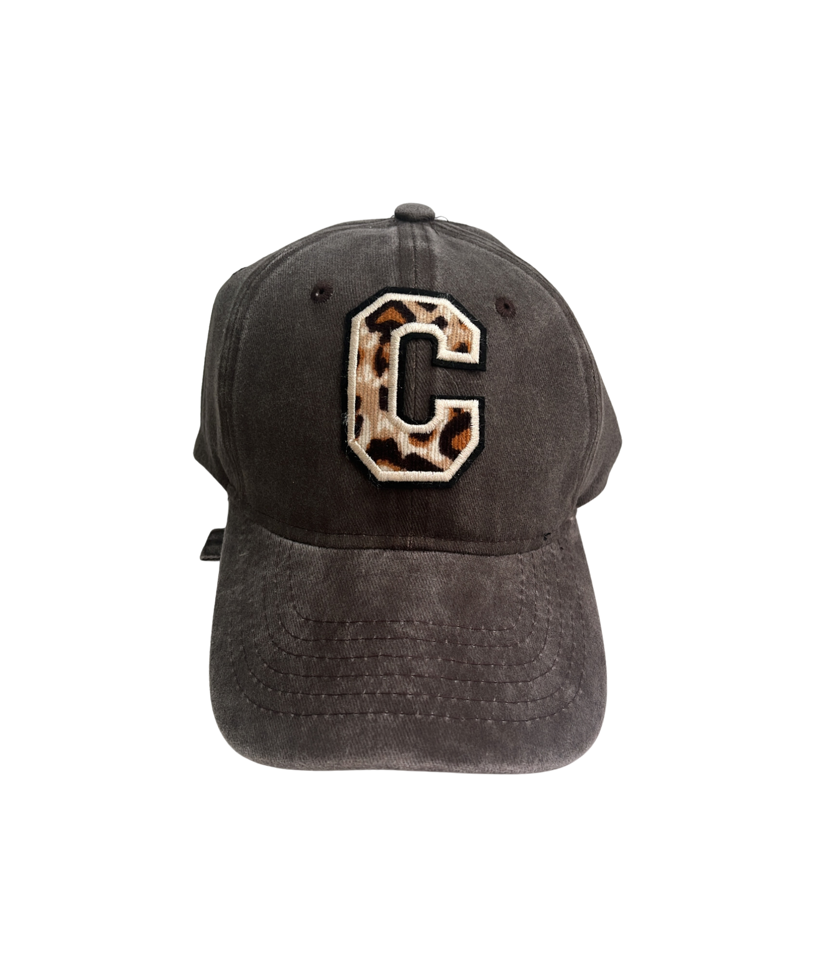 Casquette marron patch C léopard – Tendance et confortable – TWO BE