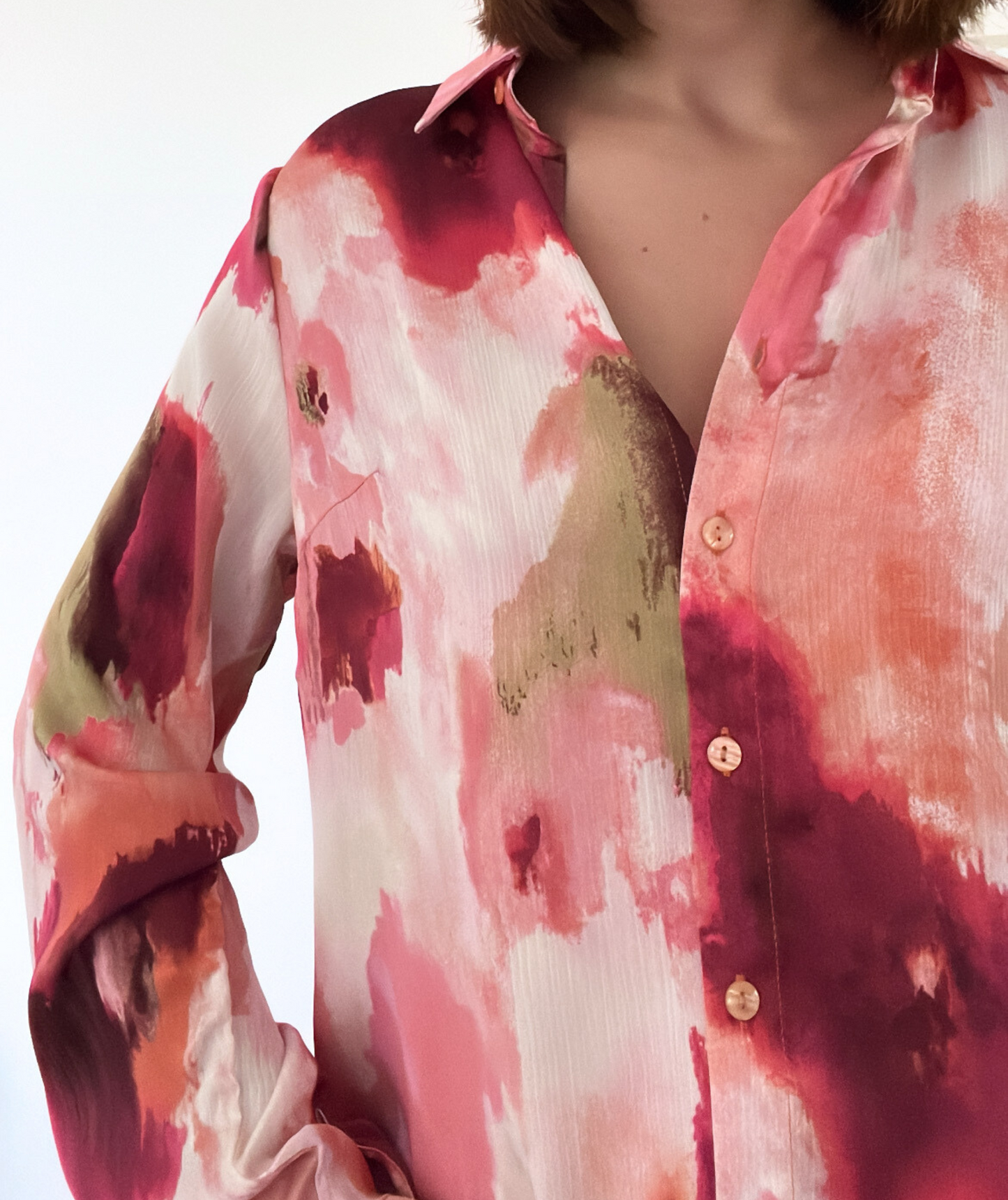 Silka - Chemise aquarelle aux tons chauds