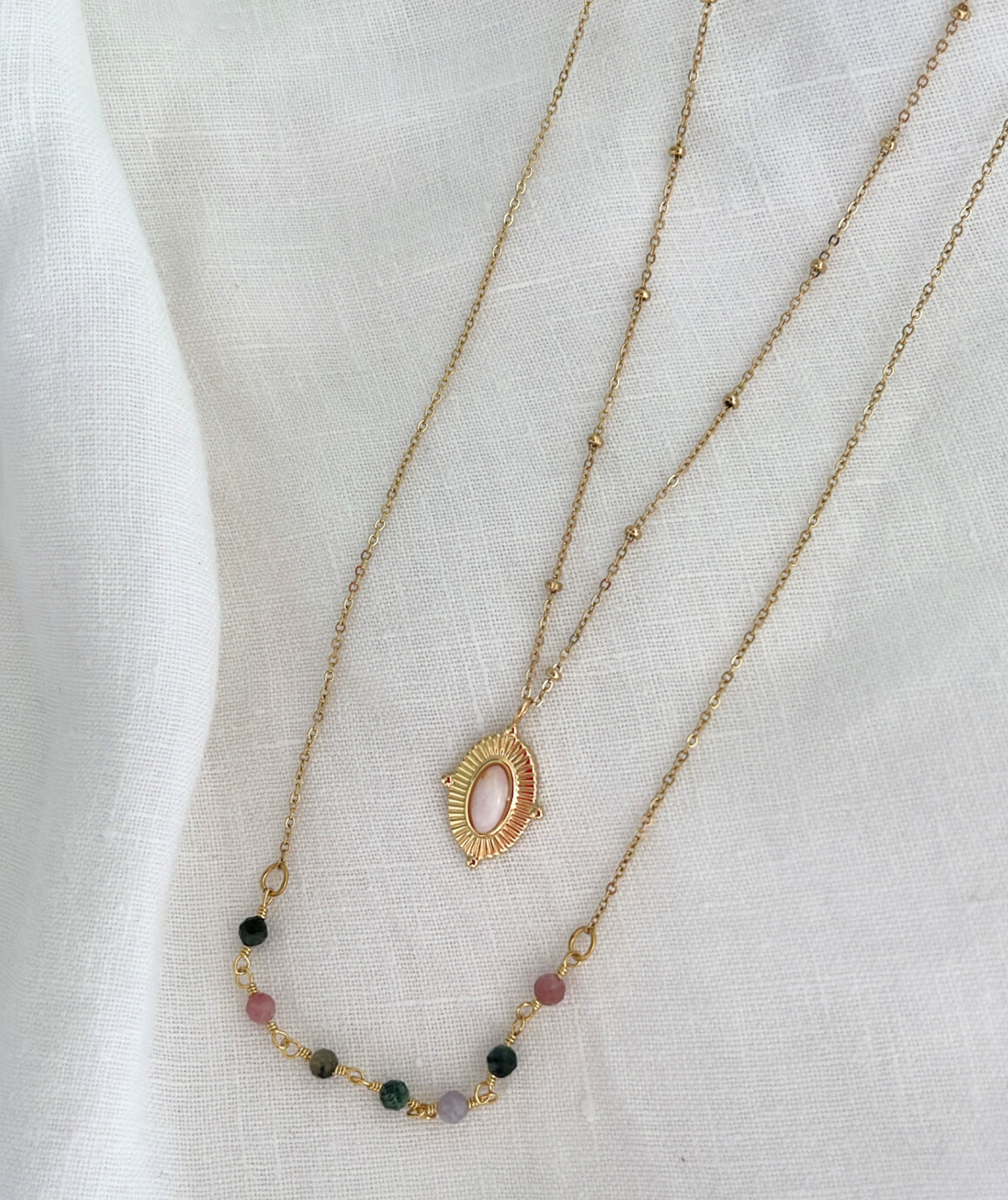 Yzé - Collier double rangs