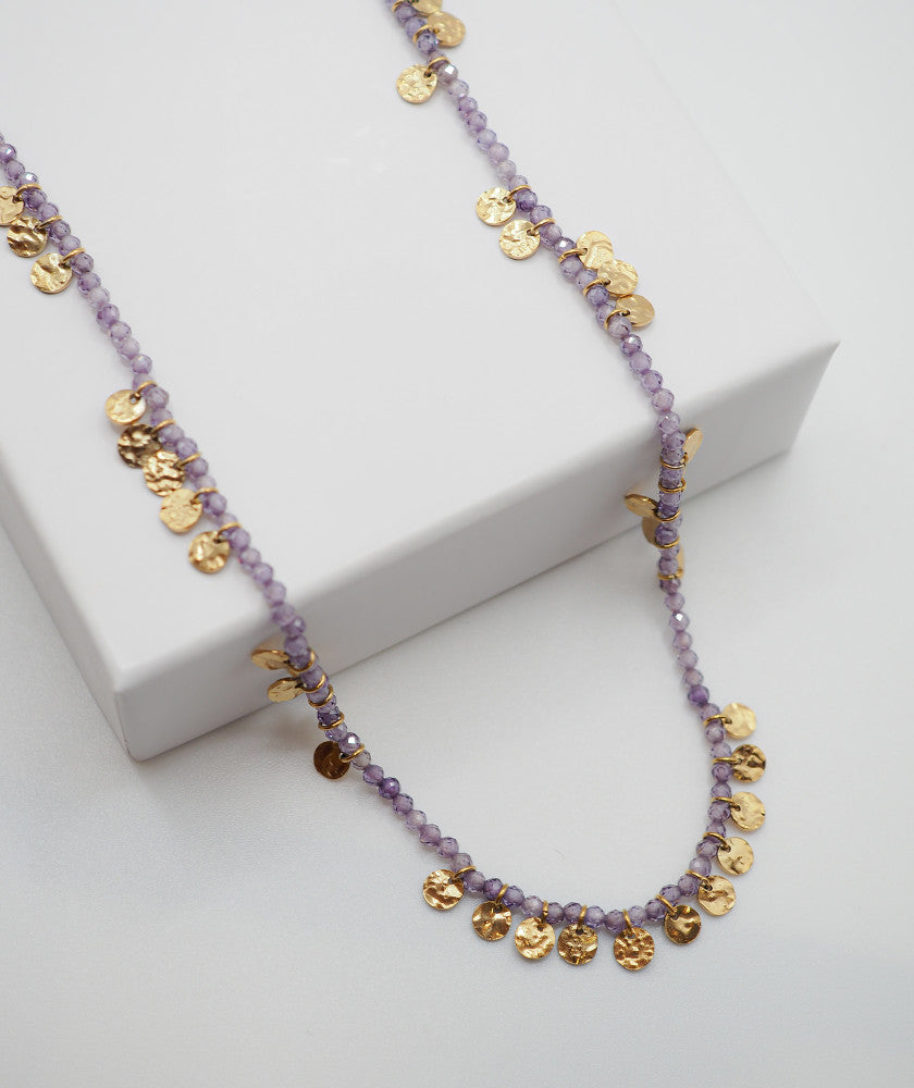 Collier Nina mauve