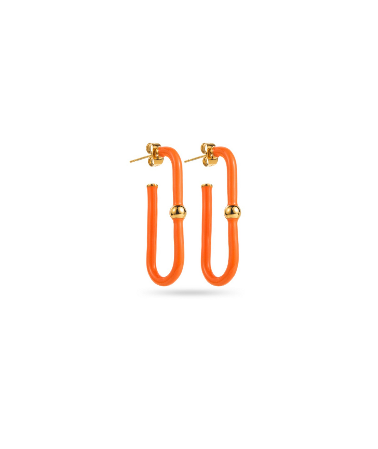 Irinaé oranges - Boucles d'oreilles créoles