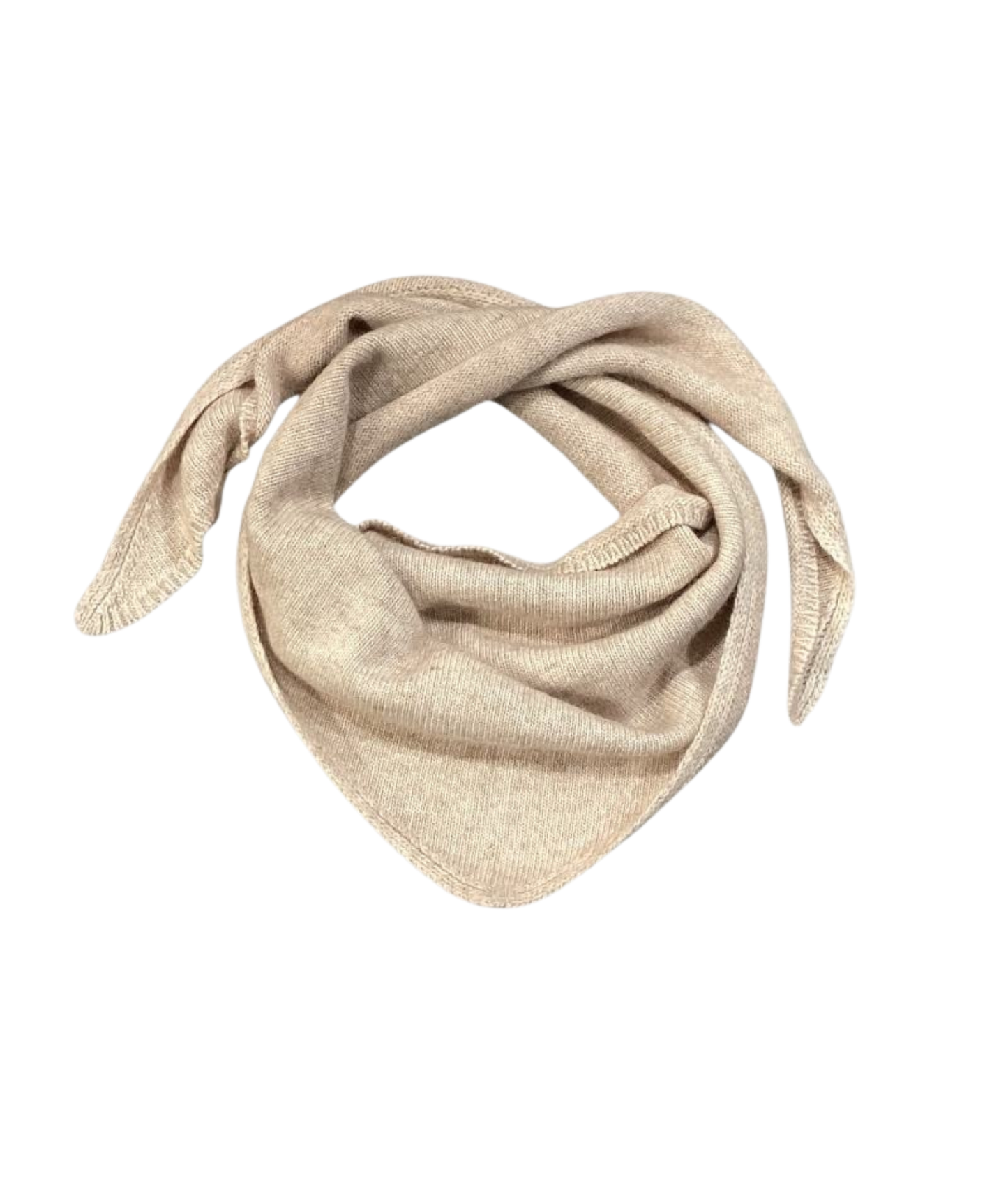 Foulard écru en laine & cachemire