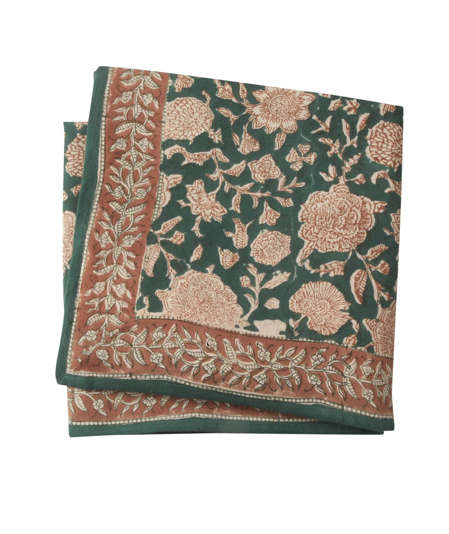 Foulard carré vert