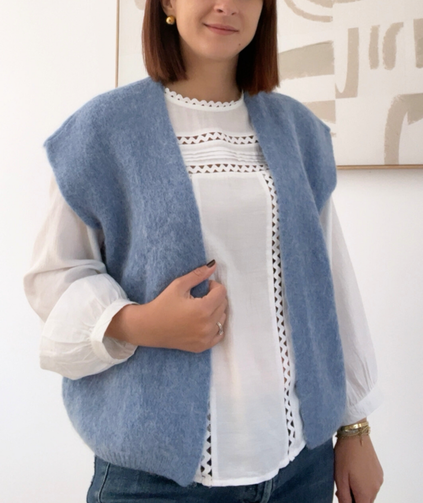 Holly bleu jeans - Gilet sans manches