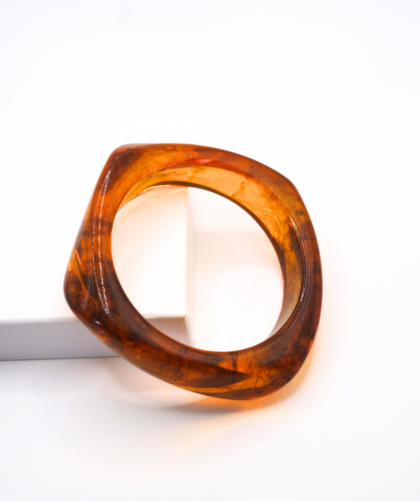 Héloïse marron - Bracelet résine