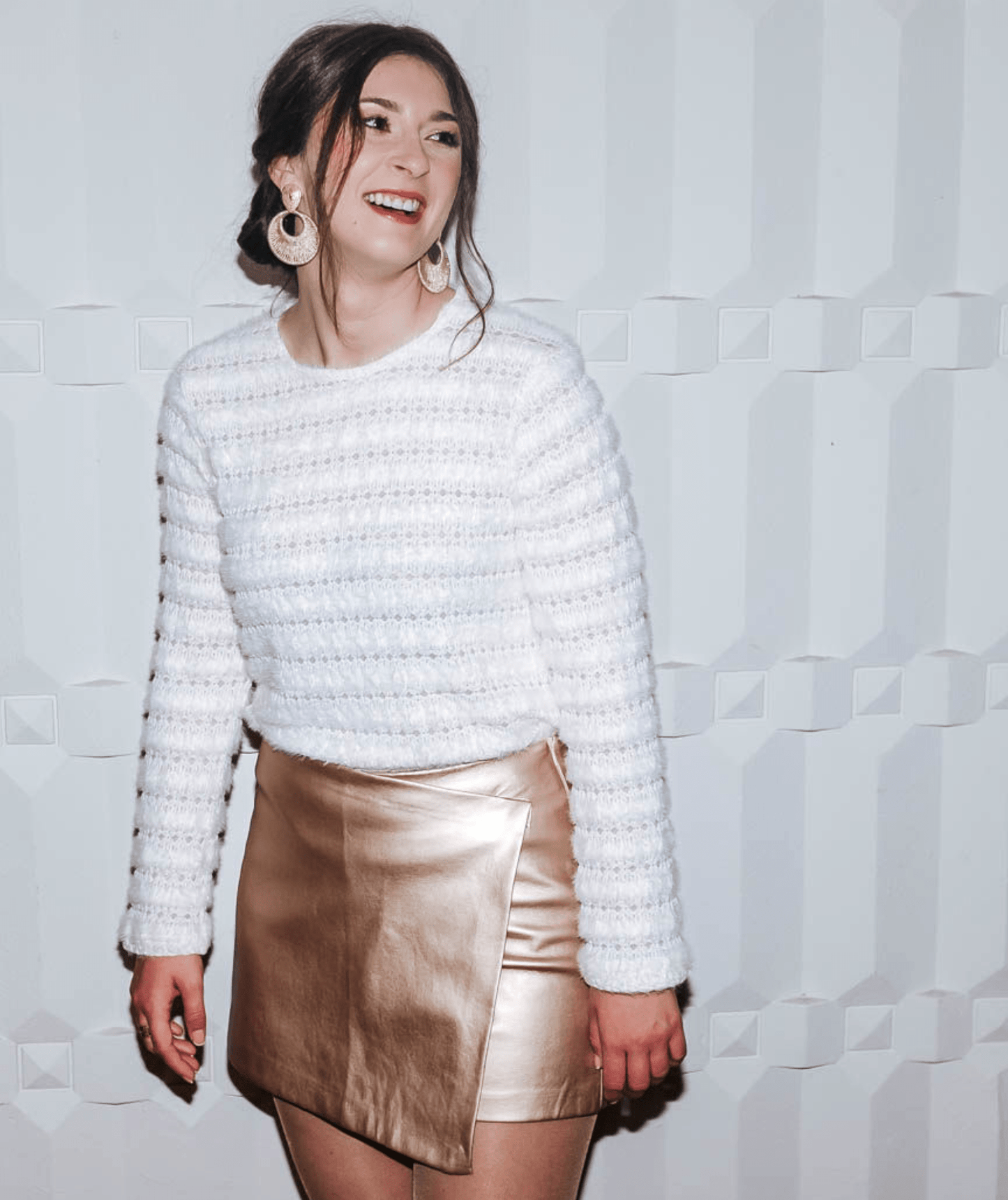 Léane - Jupe-short dorée