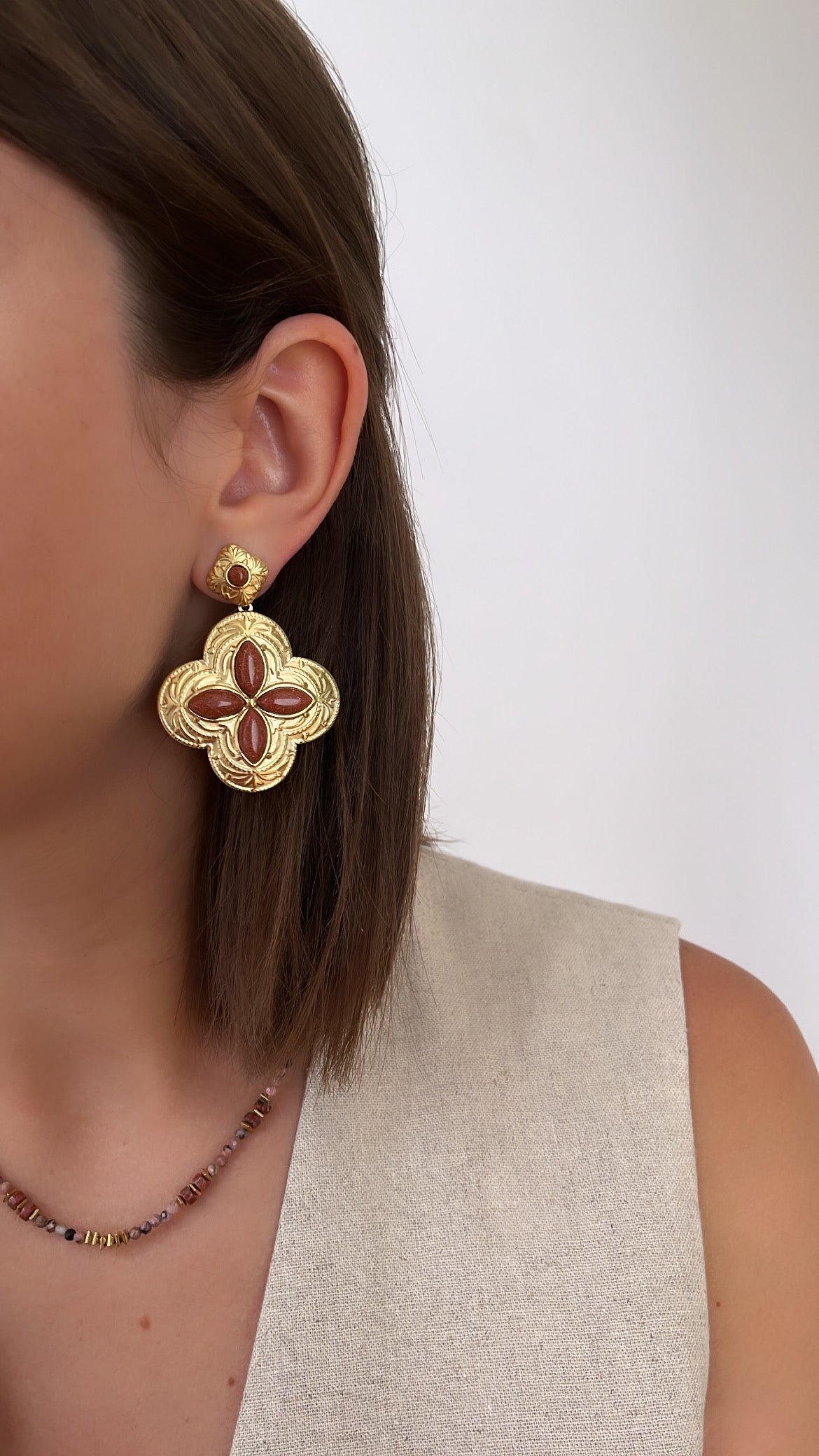 bijoux colorés en acier inoxydable