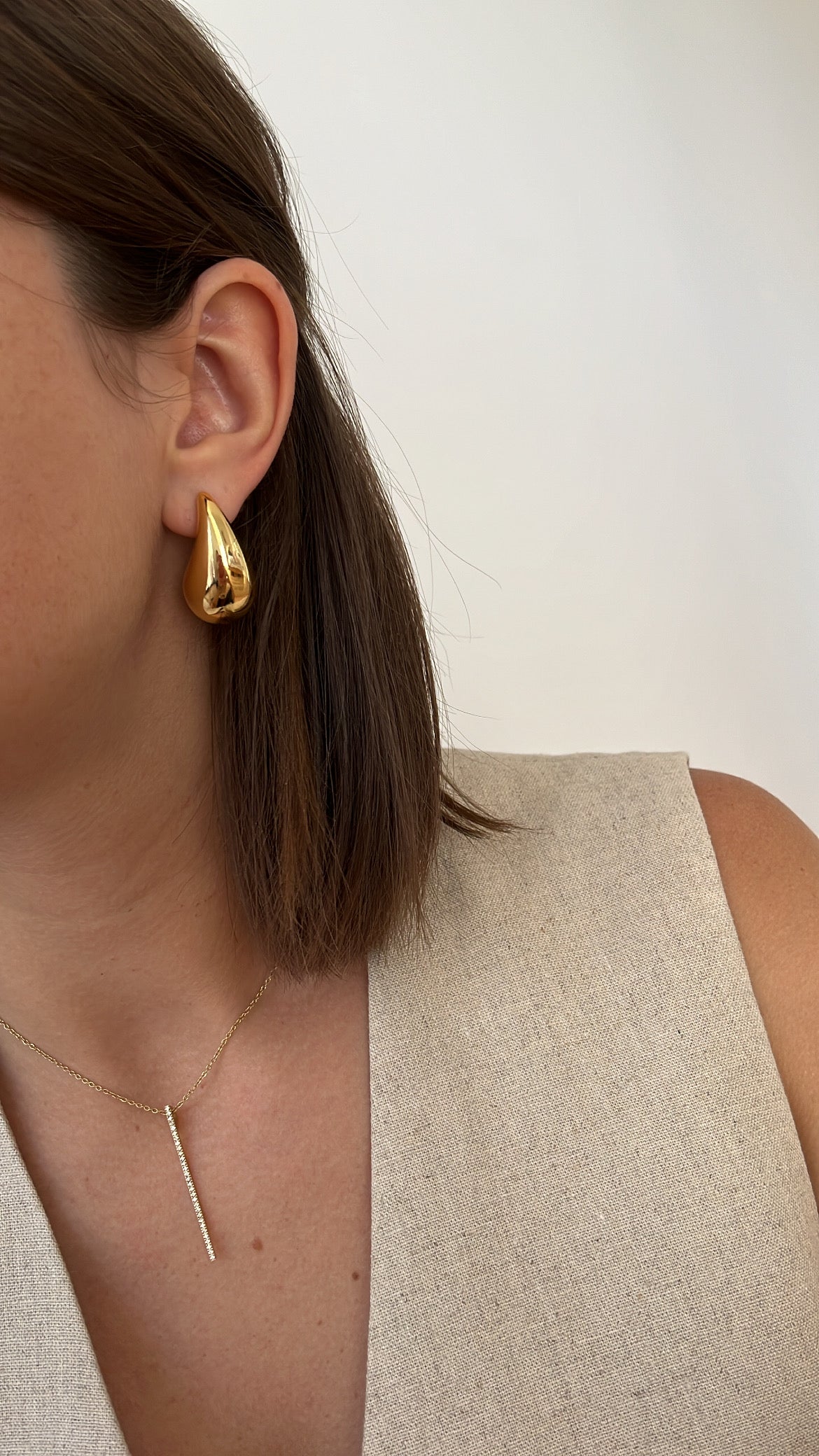 grosses boucles d'oreilles dorées tendances pour femme