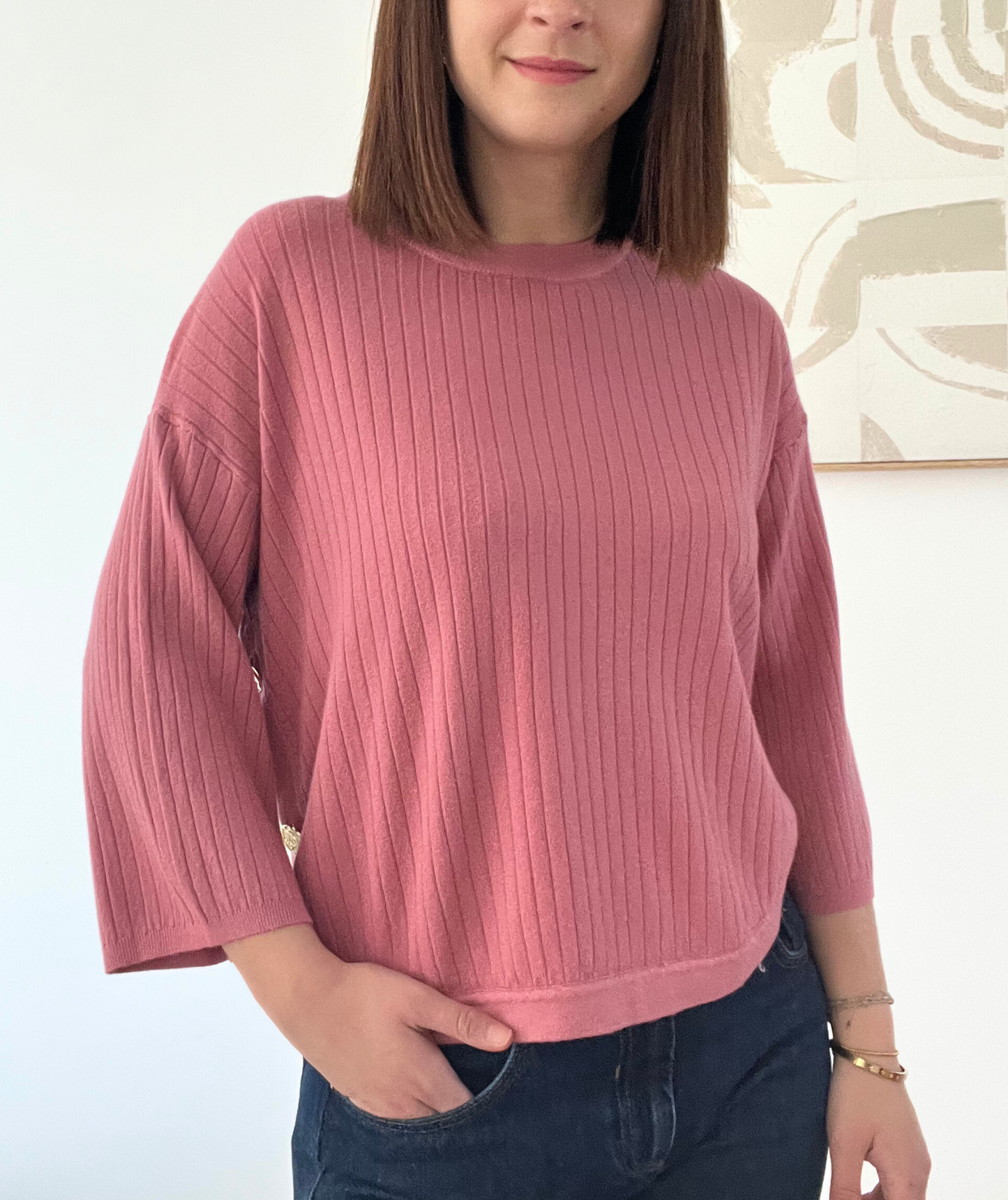 Alizée - Pull framboise