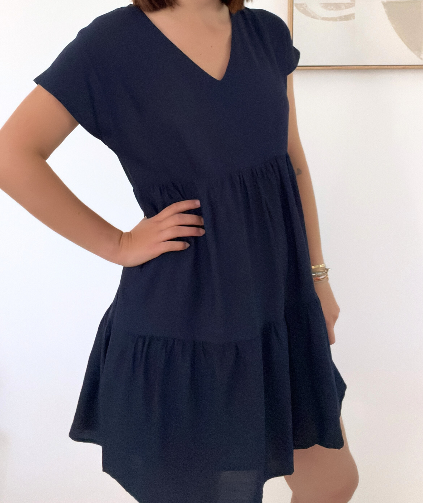 Leona - Robe fluide bleu marine