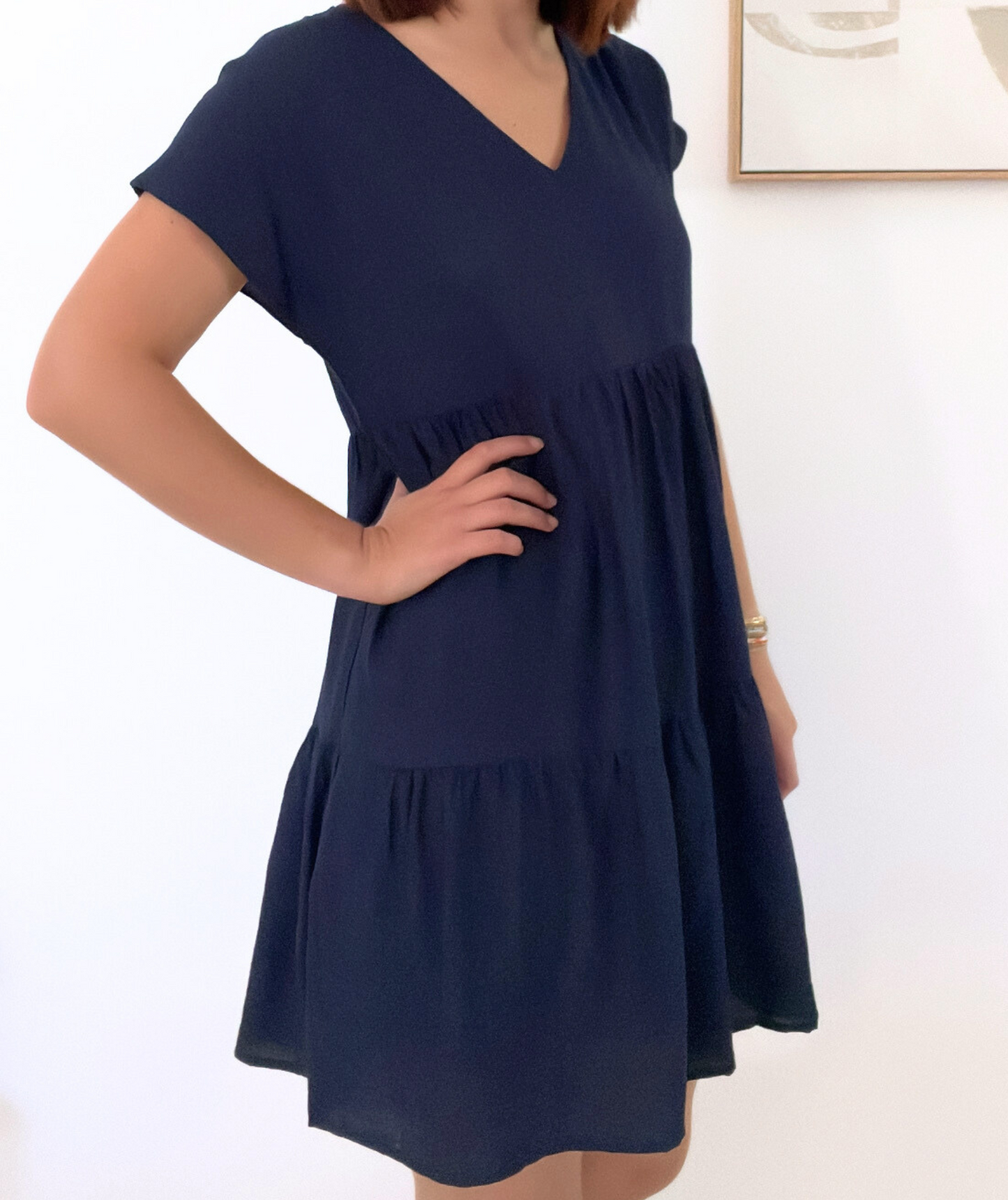 Leona - Robe fluide bleu marine