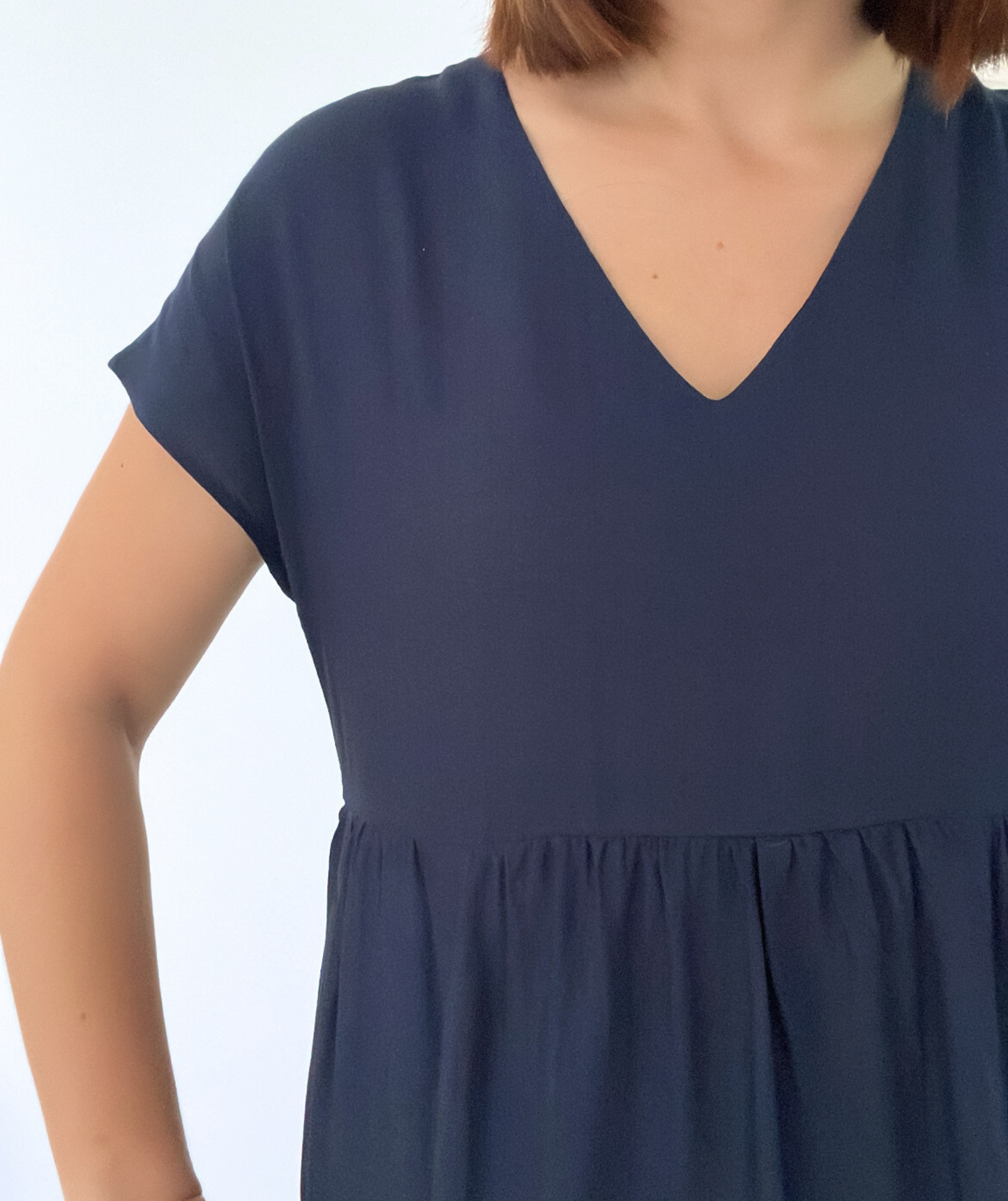Leona - Robe fluide bleu marine
