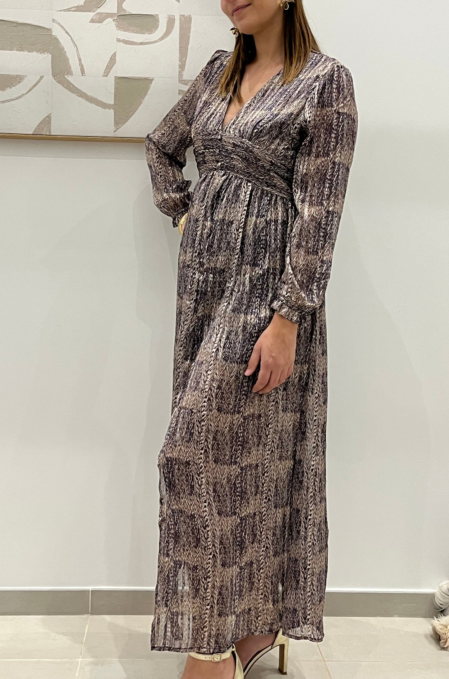 May - Robe longue imprimée