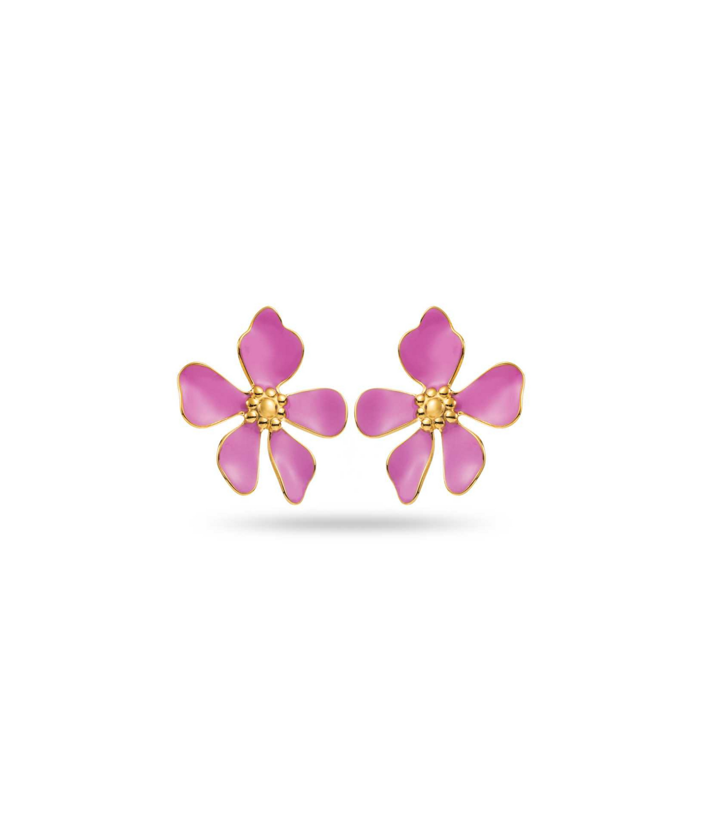 Viola mauves - Boucles d'oreilles fleurs