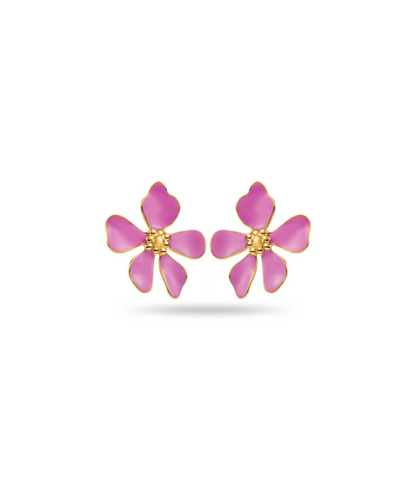 Viola mauves - Boucles d'oreilles fleurs