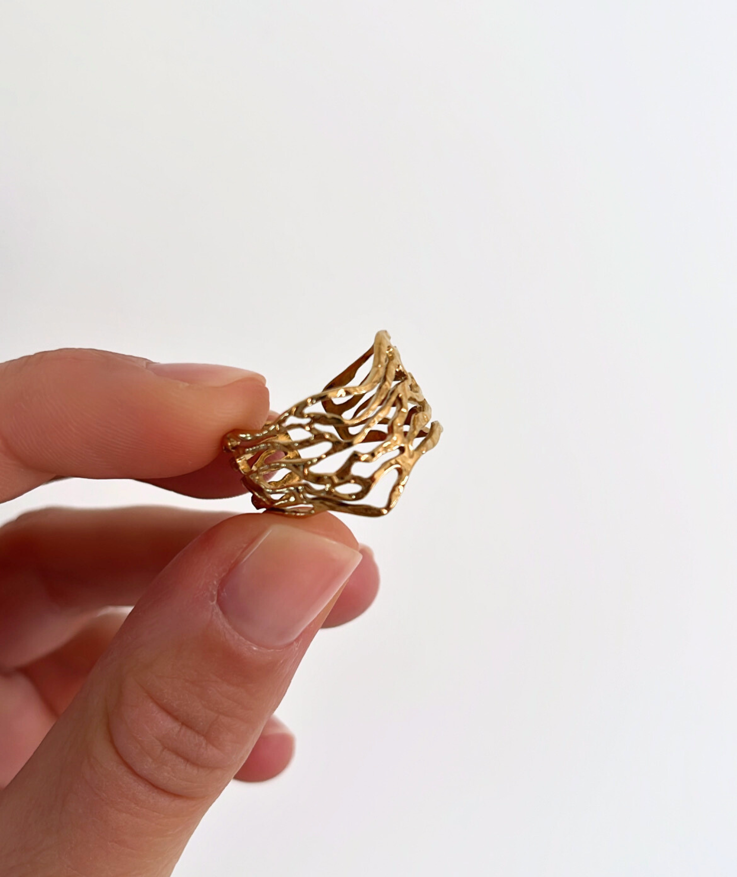 Monica - Bague multirangs martelés