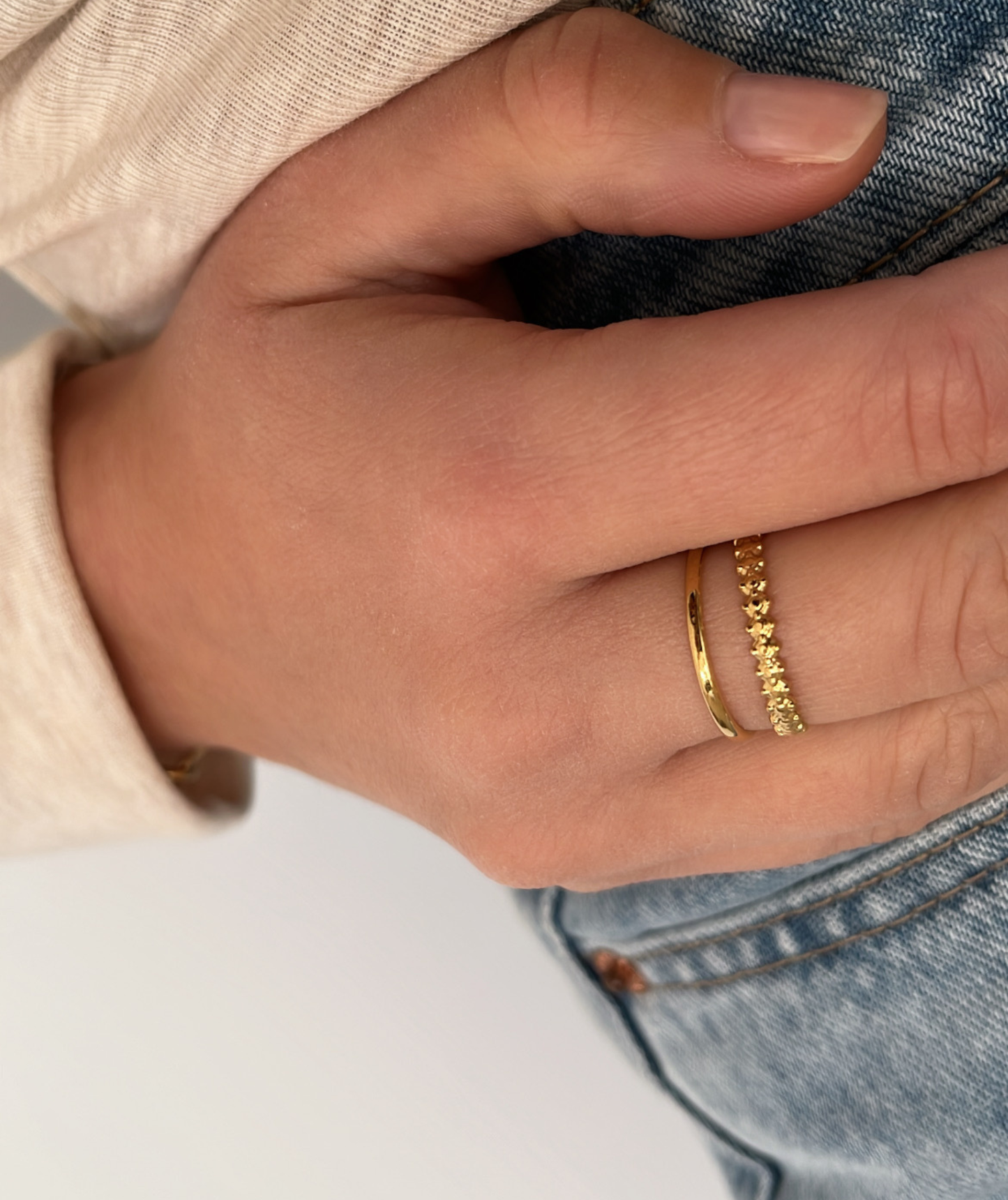 Marion - Bague double minimaliste