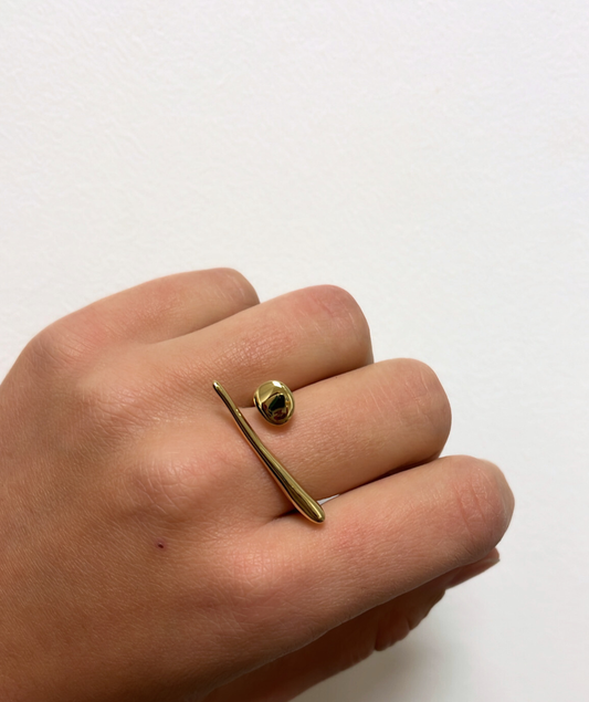 Jenny - Bague fine originale en acier