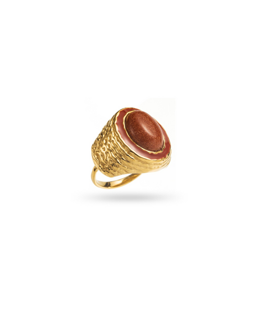 Ambre - Bague ovale
