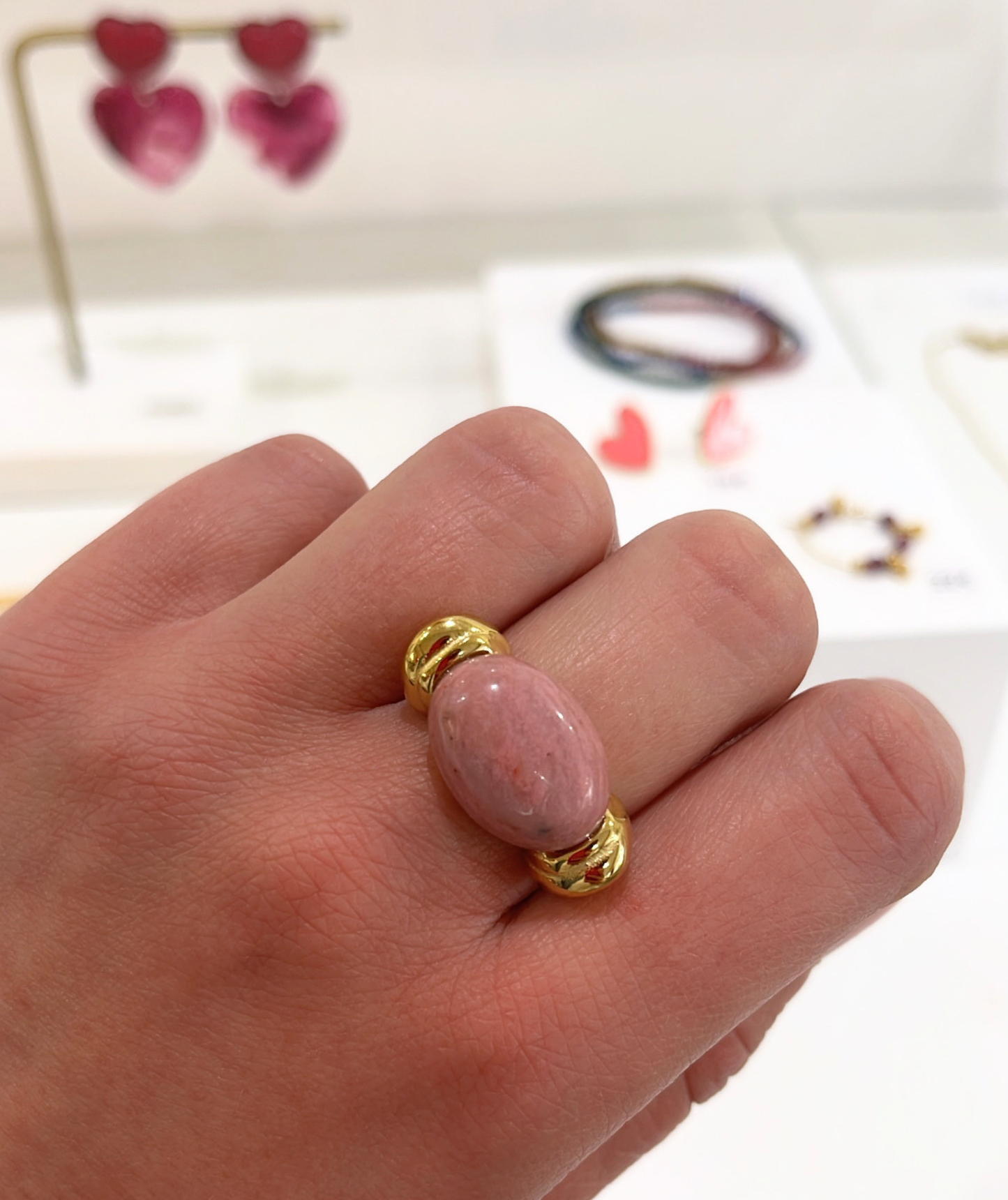 Hilanna rose - Bague ajustable