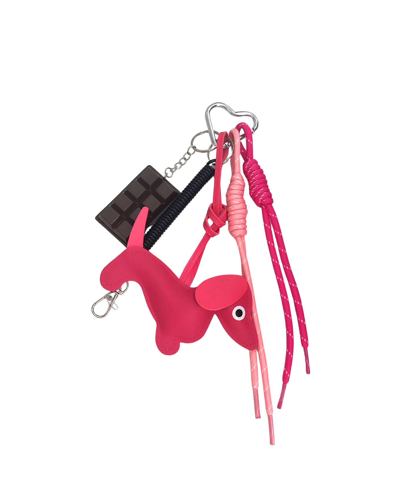 Bijou de sac Chien rose – Porte-bonheur vitaminé