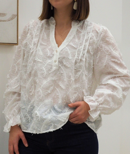 Solène - Blouse texturée