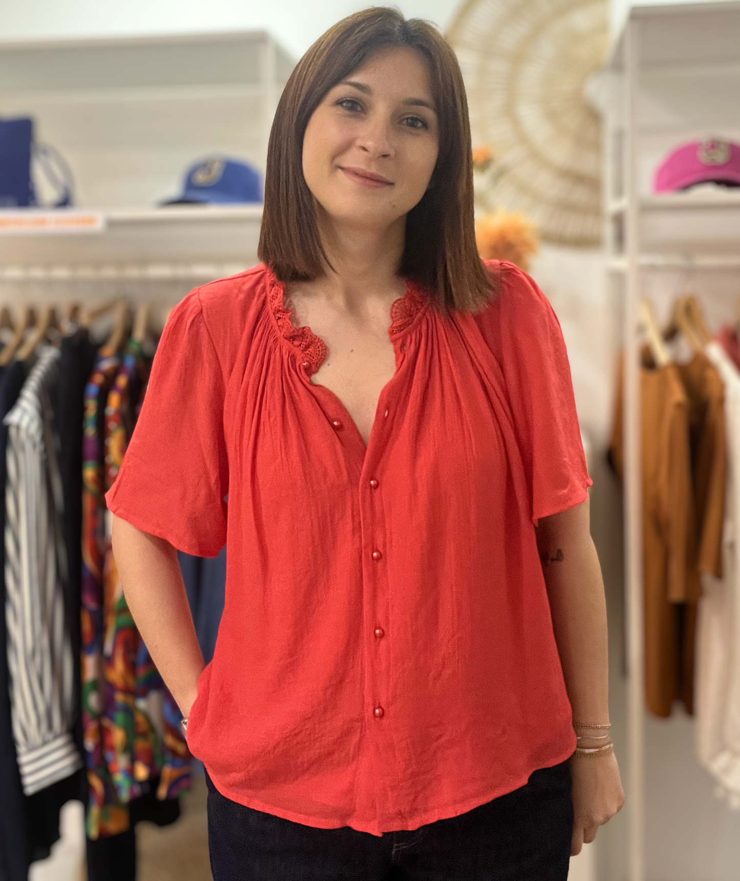 Blouse manches courtes ycoo paris