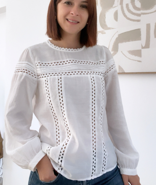 Claudia - Blouse blanche intemporelle