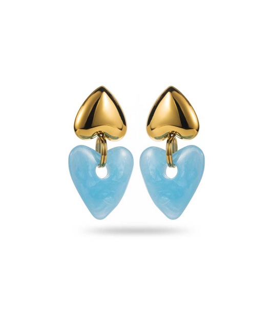 Piccola bleues - Boucles d'oreilles pendantes