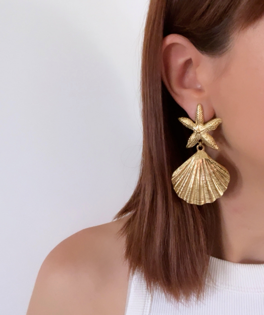 Naïa – Boucles d'oreilles coquillages