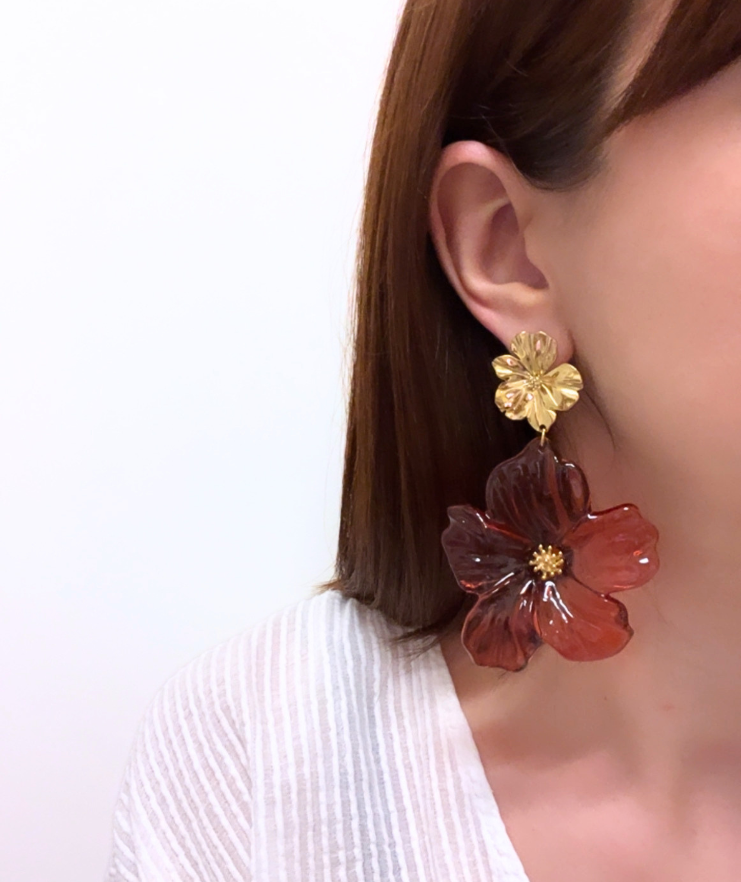 Béatrice - Boucles d'oreilles fleurs
