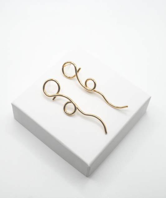 Nathalie - Boucles d'oreilles pendantes originales
