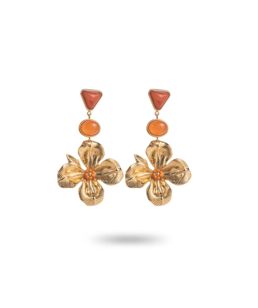 Lucia oranges - Boucles d'oreilles pendantes